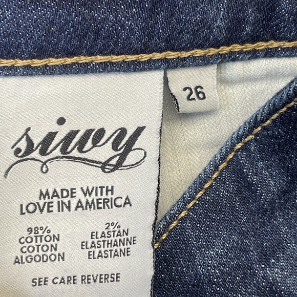 Siwy Low Rise Jeans Women 26 Blue Dark Wash Straight Leg Isobel Restart My Heart - Picture 3 of 14